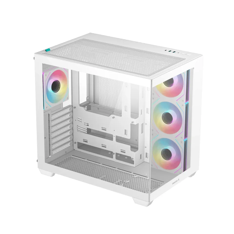 DeepCool Case ATX - CG530 4F White - 4 ARGB Fans, photo 2