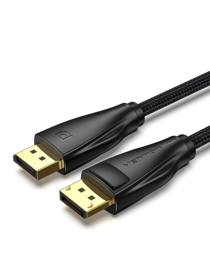 Vention Display Port 1.4 DP M / M 8K 1m - Cotton Braided, Black - HCCBF
