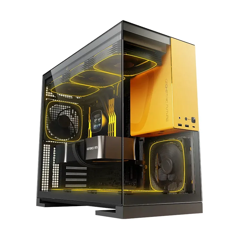 Geometric Future Case EATX - Model 5 Black/Yellow, photo 2