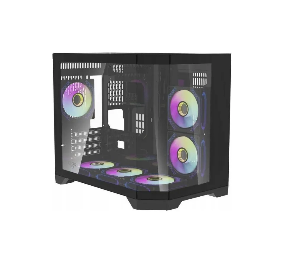 Aigo Open box item - Case mATX - FT418 Black - 6 x 120 mm A-RGB fans included, foto 2