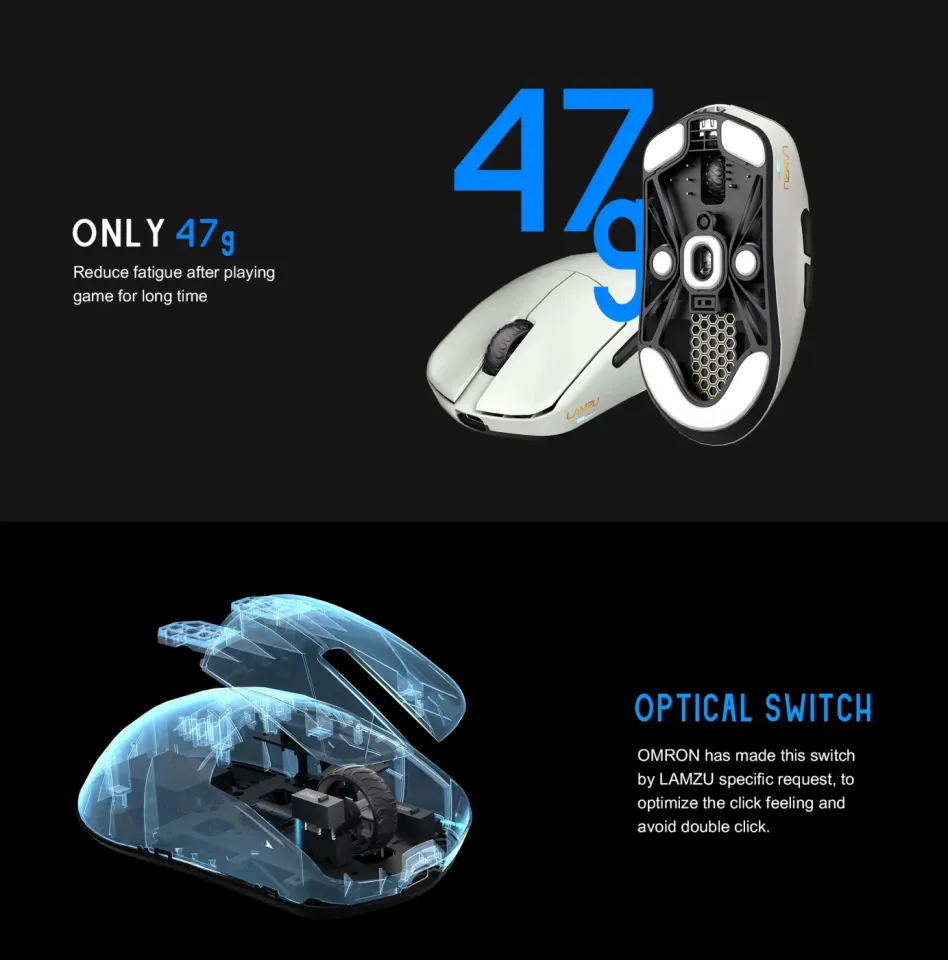 Lamzu MAYA X 8K - Wireless Gaming Mouse - Purple Shadow, foto 6