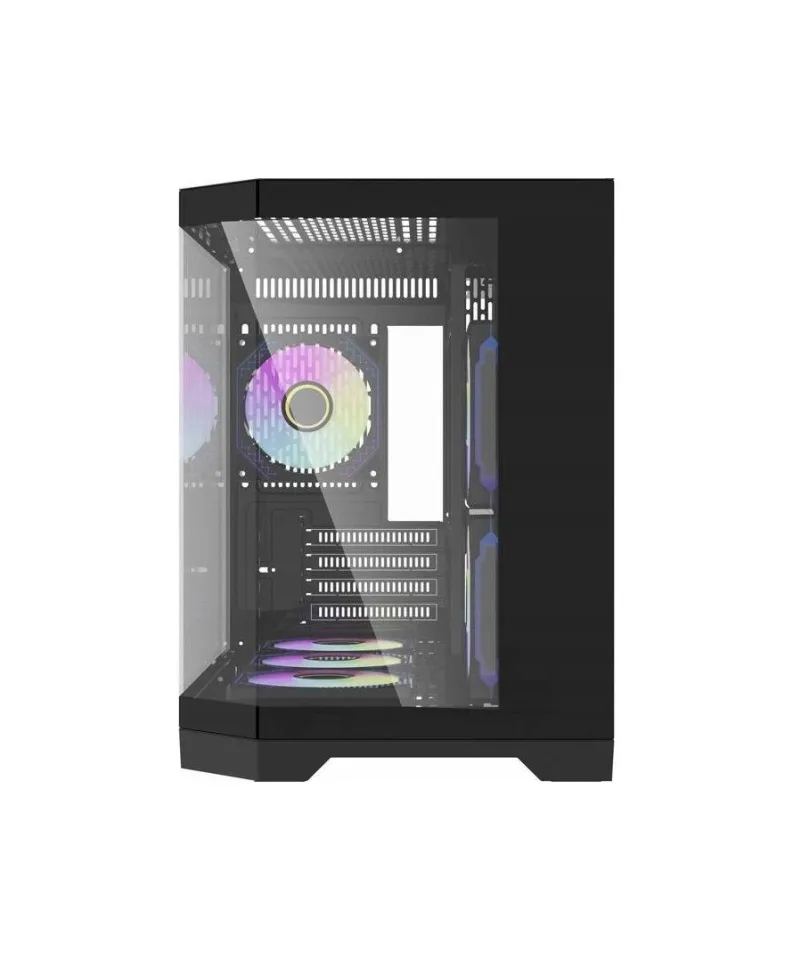 Aigo Open box item - Case mATX - FT418 Black - 6 x 120 mm A-RGB fans included, foto 4