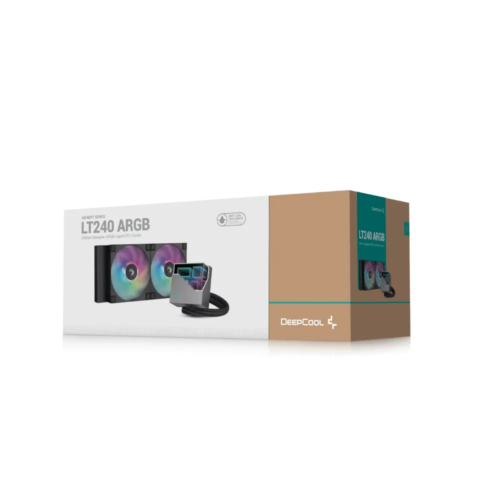 DeepCool Water Cooling LT240 - Addressable RGB, Infinity mirror design - LGA1851/AM5, foto 6