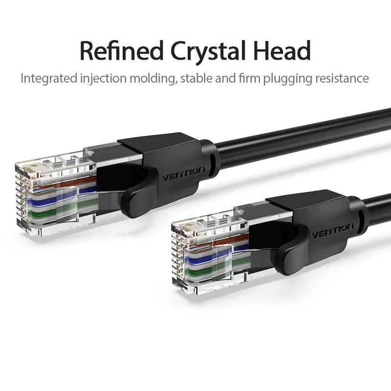 Vention LAN UTP Cat.6 Patch Cable - 1.5M Black - IBEBG, photo 4
