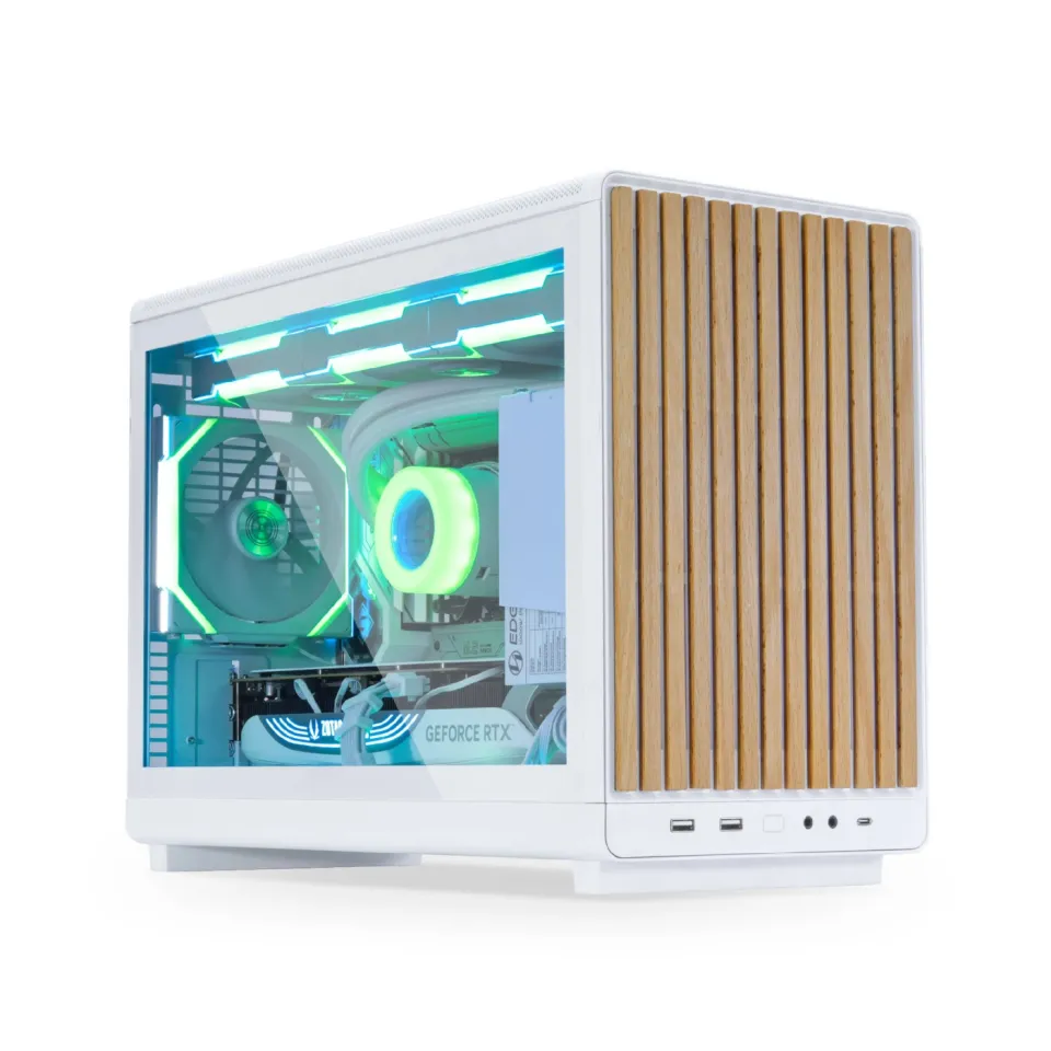 Lian Li Case mATX - DAN Cases A3 Wood - White