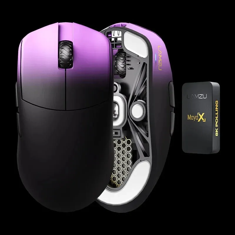 Lamzu MAYA X 8K - Wireless Gaming Mouse - Purple Shadow, foto 5
