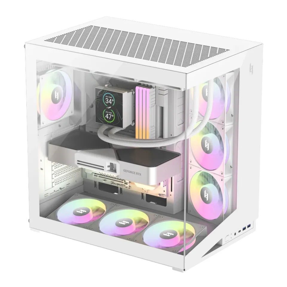 Gamemax Case ATX - NEX C56 WH, foto 5
