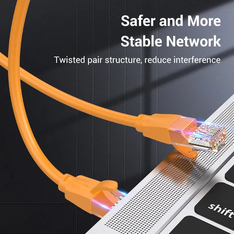 Vention LAN UTP Cat.6 Patch Cable - 1M Orange - IBEOF, photo 3