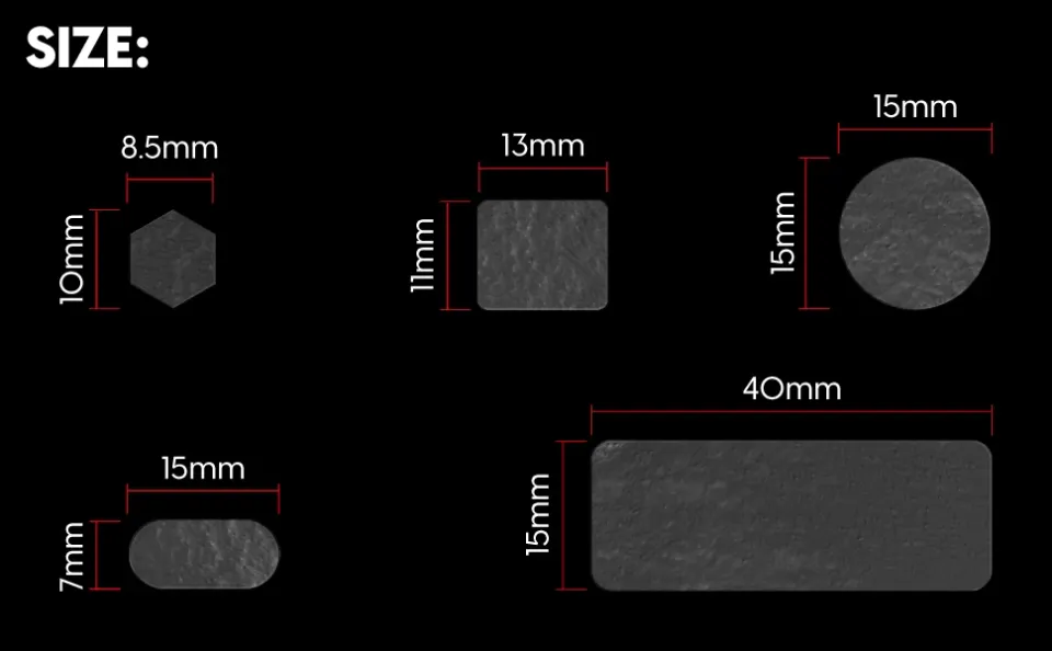 Pulsar Supergrip Universal Grip Tape Precut Sheet, foto 6
