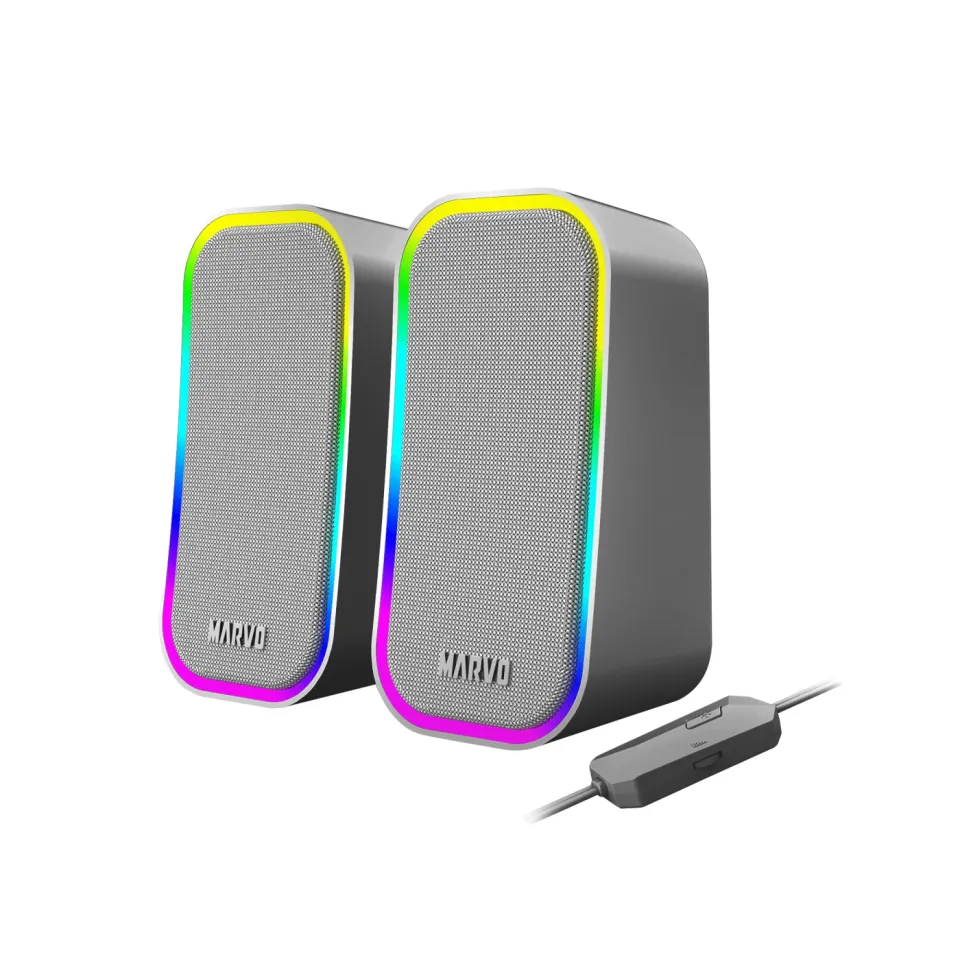 Marvo Gaming Speakers 2.0 6W Havoc 20 Grey - MARVO-SG-285-GY, photo 2