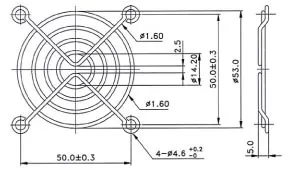 Evercool Fan Grill Metal - 60mm, photo 2