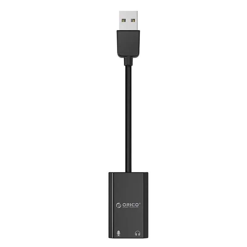 Orico USB Sound card - Headphones, Mic, Black - SKT2-BK, photo 2