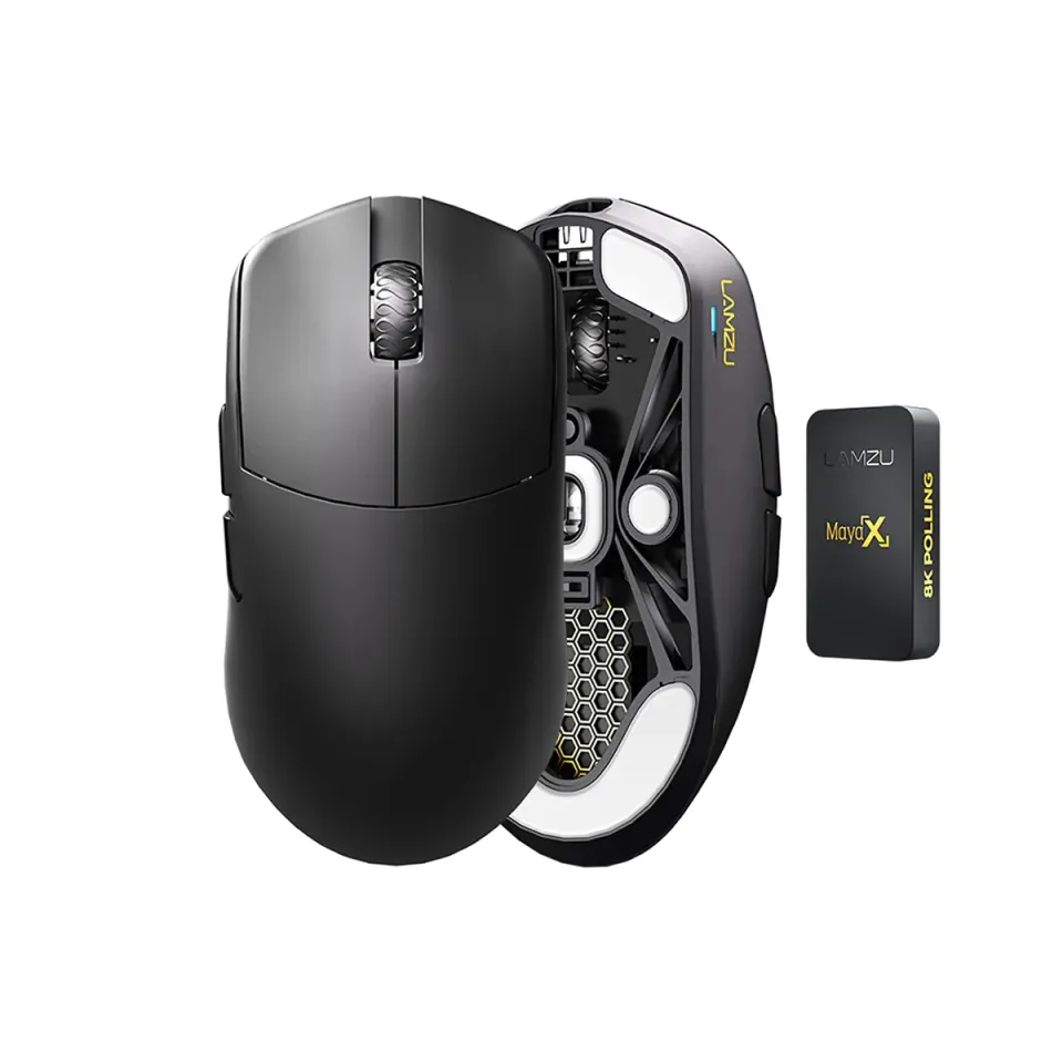 Lamzu MAYA X 8K - Wireless Gaming Mouse - Black, foto 3