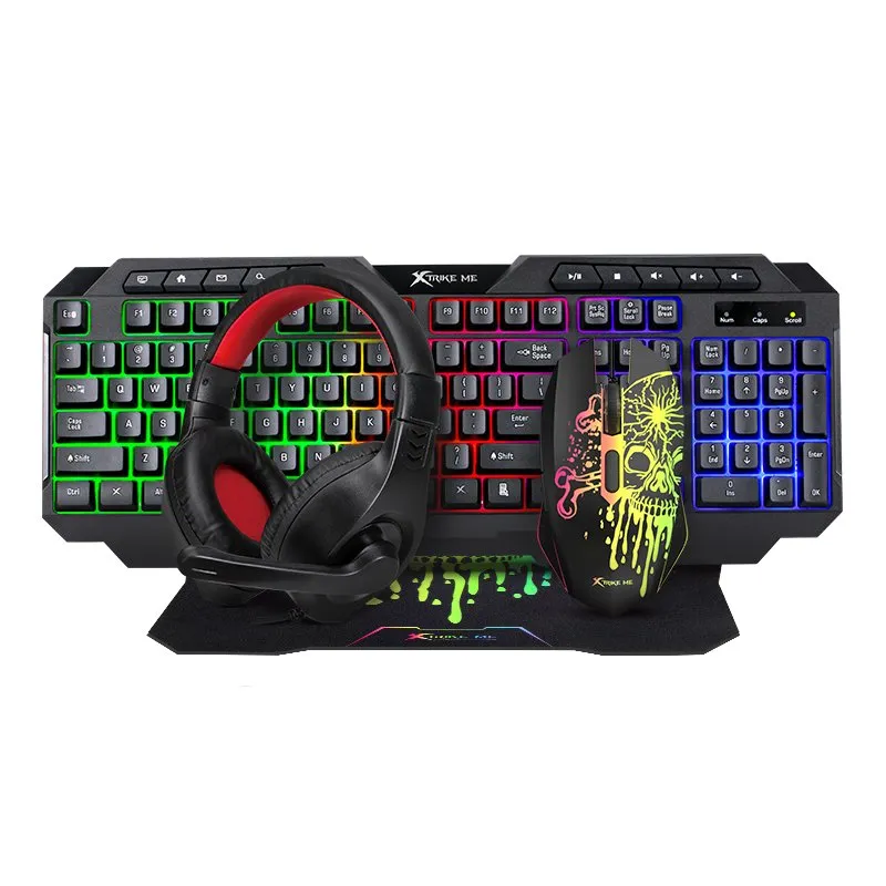 Xtrike ME Gaming COMBO CMX-415 - Keyboard, Mouse, Headset, Mousepad - XTRM-CMX-415