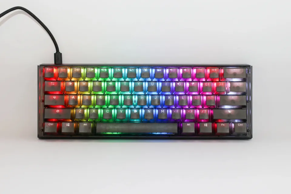Ducky Professional Gaming Mechanical Keyboard One 3 Mini Aura Black - Cherry MX RGB Brown [Tactile], photo 2