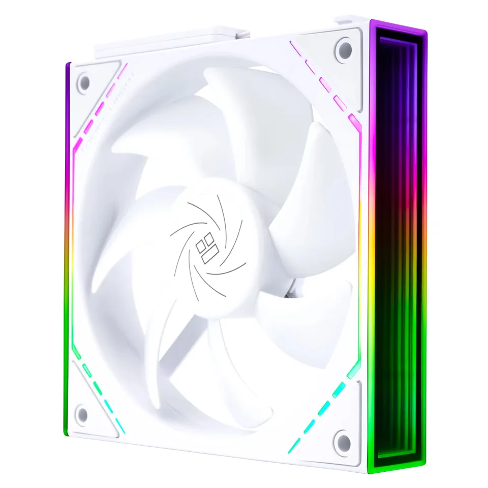 Thermalright Fan Pack 3-in-1 3x120mm - TL-M12QW x 3 - White, Infinity Mirror, Daisy-Chain, A-RGB, photo 5