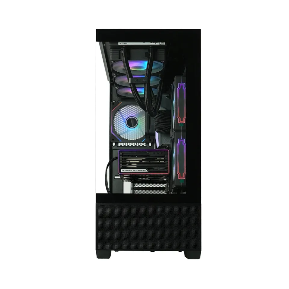 Zalman Case ATX - Chronix BLACK - 3 x 120 mm A-RGB, USB-C, Tempered Glass, photo 6