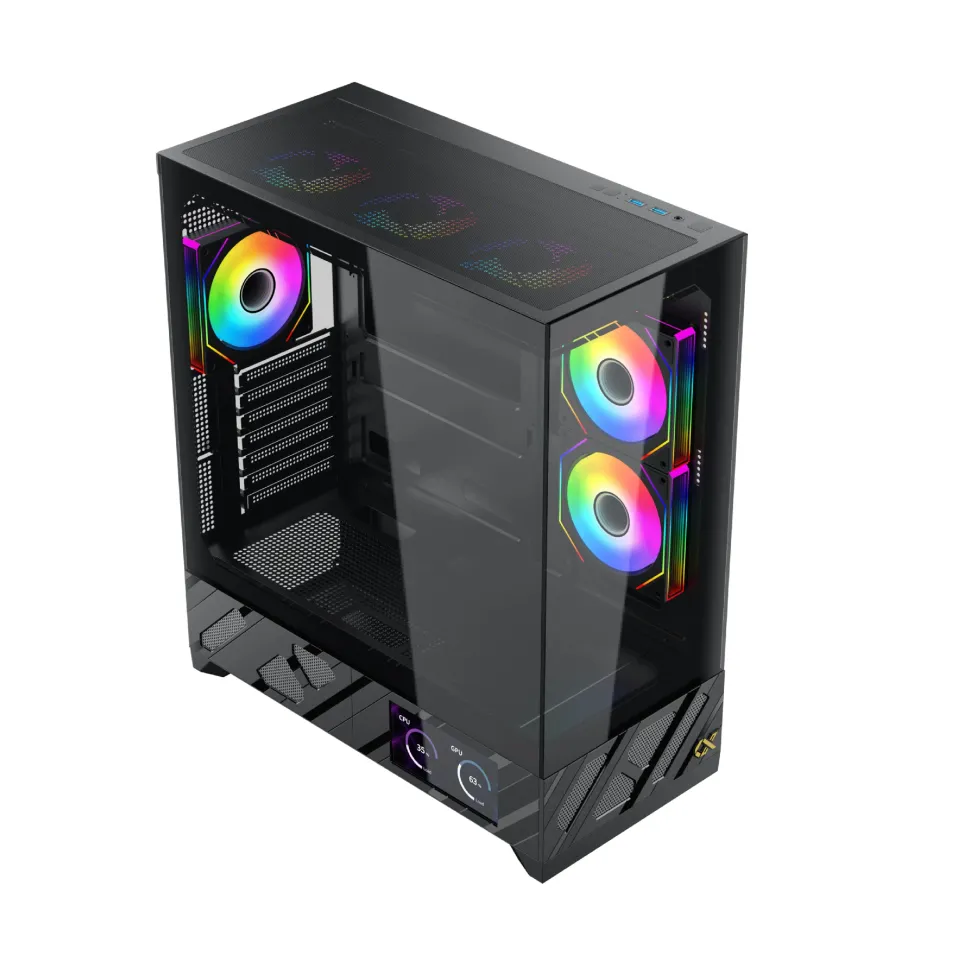 Xigmatek Case E-ATX - Alphard Pro - 6 inch LCD Display, 6 ARGB Fans, foto 3