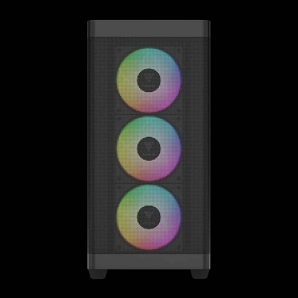 Gamdias Case E-ATX - ATHENA M3 Black - USB-C, 4 x 120 mm A-RGB, Mesh, Tempered Glass, photo 4
