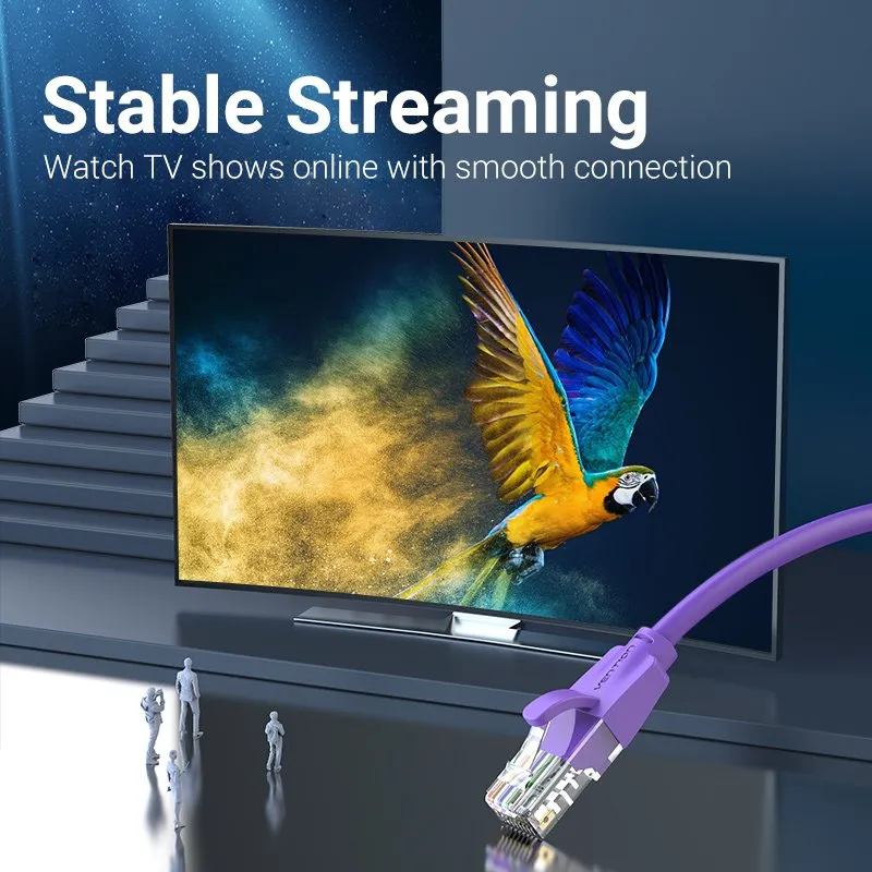 Vention LAN UTP Cat.6 Patch Cable - 1M Purple - IBEVF, photo 6