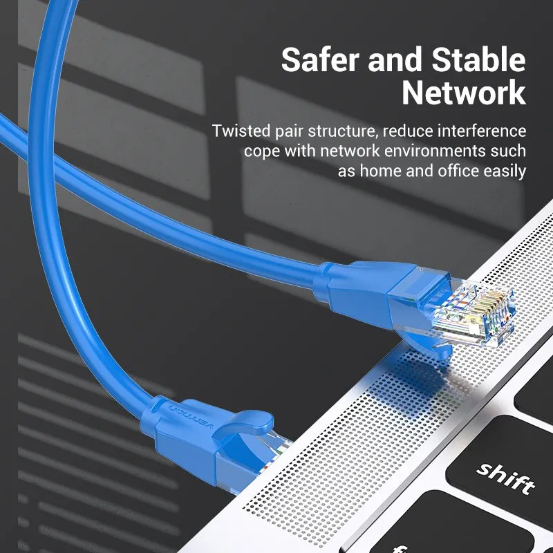 Vention LAN UTP Cat.6 Patch Cable - 1M Blue - IBELF, foto 4