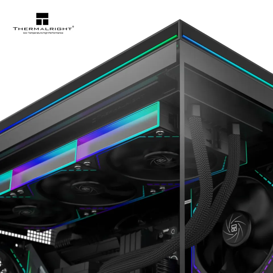 Thermalright Case mATX - TL-M10 Black - 4 x 120 mm ARGB included, USB-C, photo 3