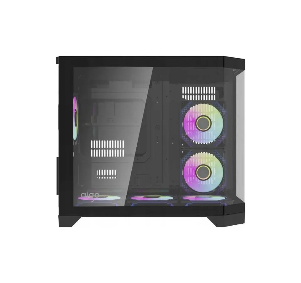 Aigo Open box item - Case mATX - FT418 Black - 6 x 120 mm A-RGB fans included, foto 6