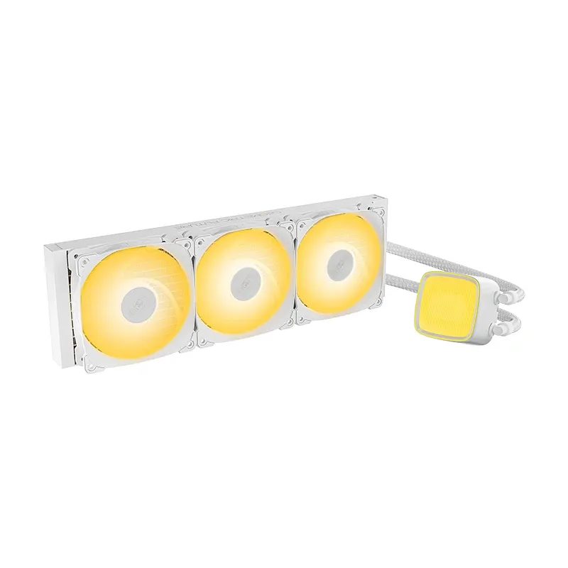 Geometric Future Water Cooling - Eskimo Pro 360 White - Addressable RGB, LGA1851/AM5, photo 5