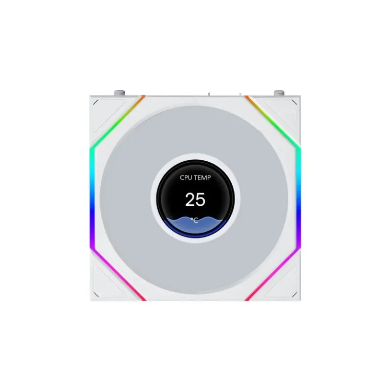 Lian Li Fan 120mm - UNI FAN TL LCD FLEX - White, Reverse