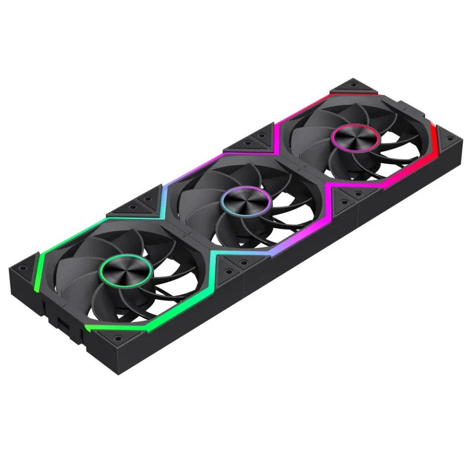 Gamemax Fan Pack 3-in-1 3x120mm - FN12A-N2 WL-R - Reverse, Daisy-Chain, A-RGB, foto 3