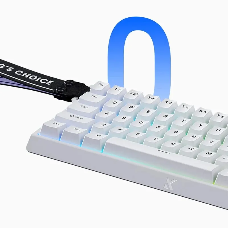 MCHOSE Gaming Mechanical Keyboard Ace 68 - 8K, Ice Blue Magnetic Switch [Linear] (English US), White, photo 5