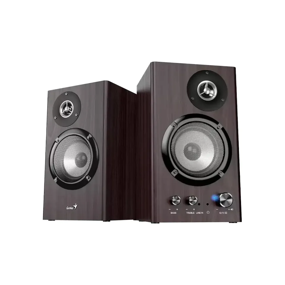Genius Speakers 2.0 - SP-HF1812BT - 50W RMS, Bluetooth 5.3, Dark Brown