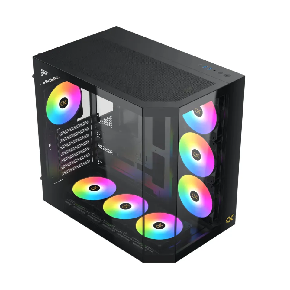 Xigmatek Case EATX - Cubi II - 7 ARGB Fans, foto 2