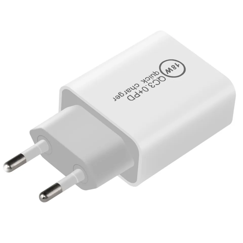 Makki Fast Charger Wall - QC3.0 + Power Distribution Type-C 18W White - MAKKI-PQ18W-WH, photo 4