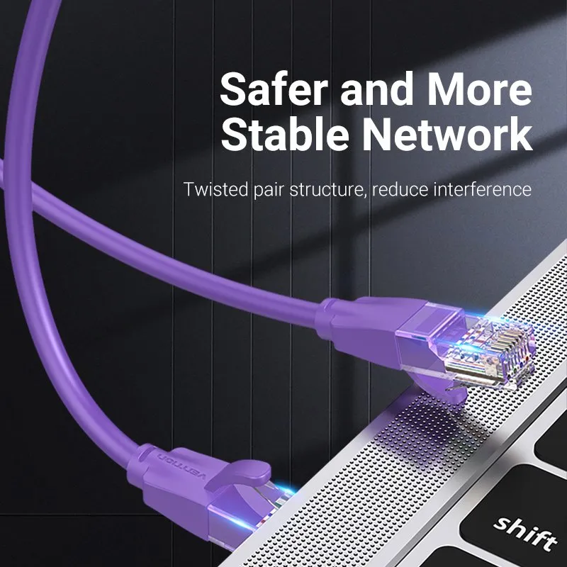 Vention LAN UTP Cat.6 Patch Cable - 1M Purple - IBEVF, photo 4