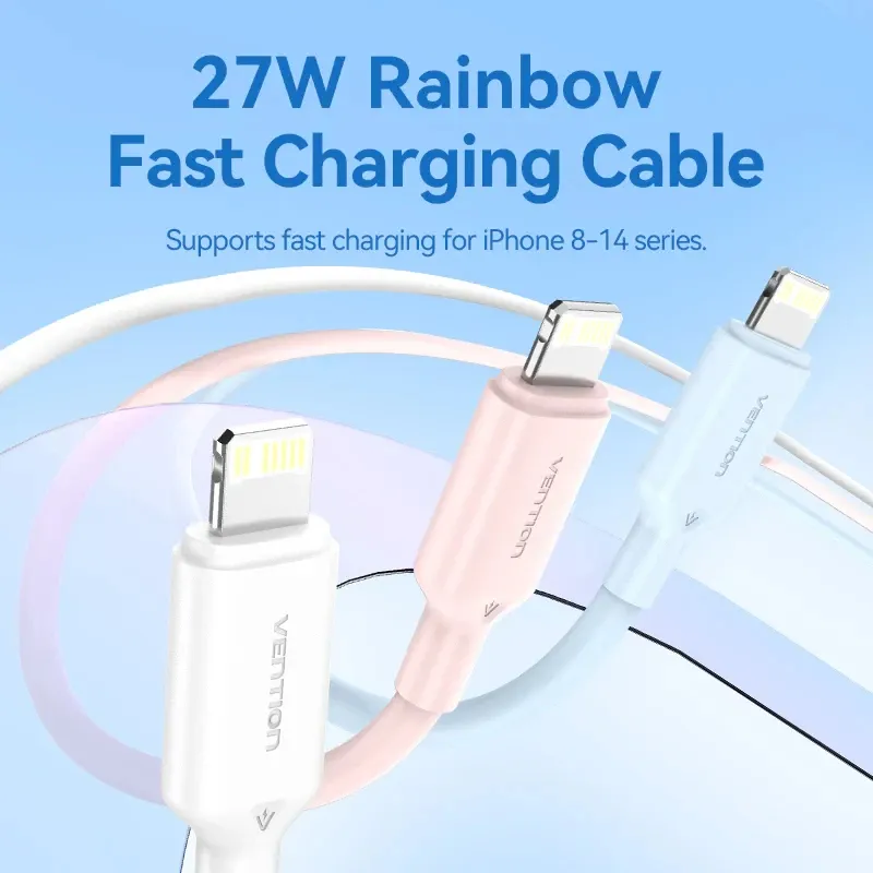 Vention Cable USB 2.0 Type-C to Lighting 1m White - LAKWF, photo 2