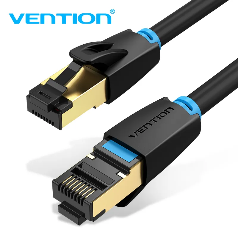 Vention LAN SFTP Cat.8 Patch Cable - 2M Black 40Gbps - IKABH