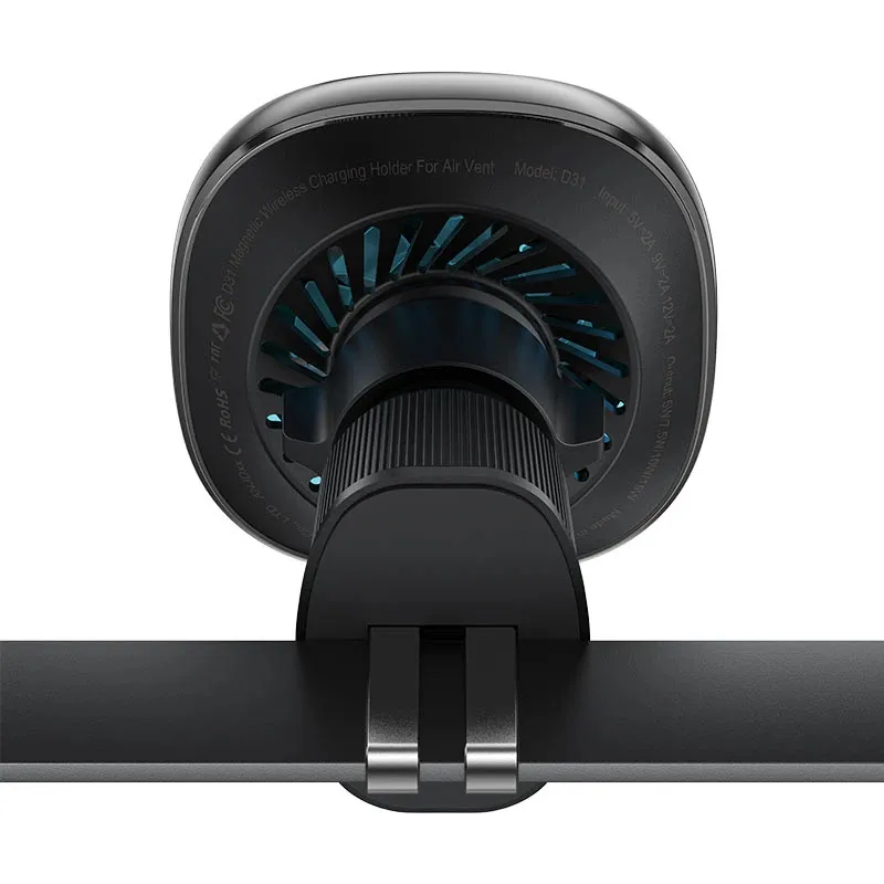 Acefast Car phone holder - for Air vent, Wireless Magnetic Wireless Charging - D31 - Black, photo 5