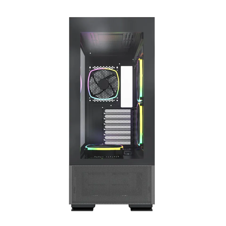 Montech SKY TWO, Mid-tower Case, TG, 4x120mm ARGB Fans, Black, foto 5