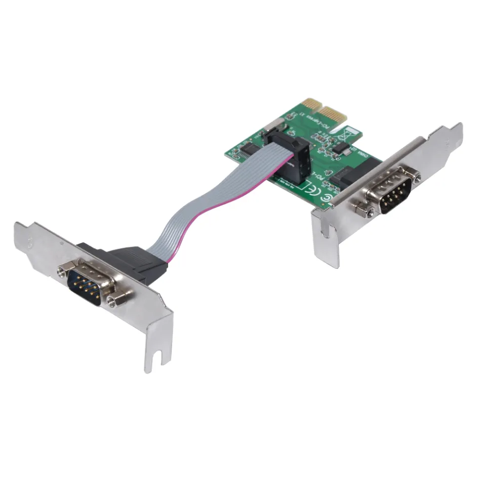 Makki Low Profile PCI-E card to 2 x Serial port - MAKKI-PCIE-SERIAL-LP, photo 2