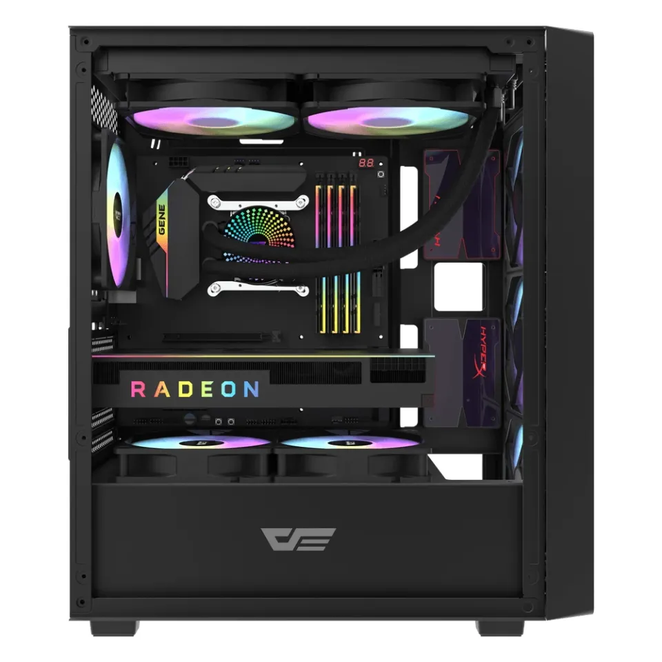 Darkflash Case ATX - DK353 Black - 4 fans included, photo 4