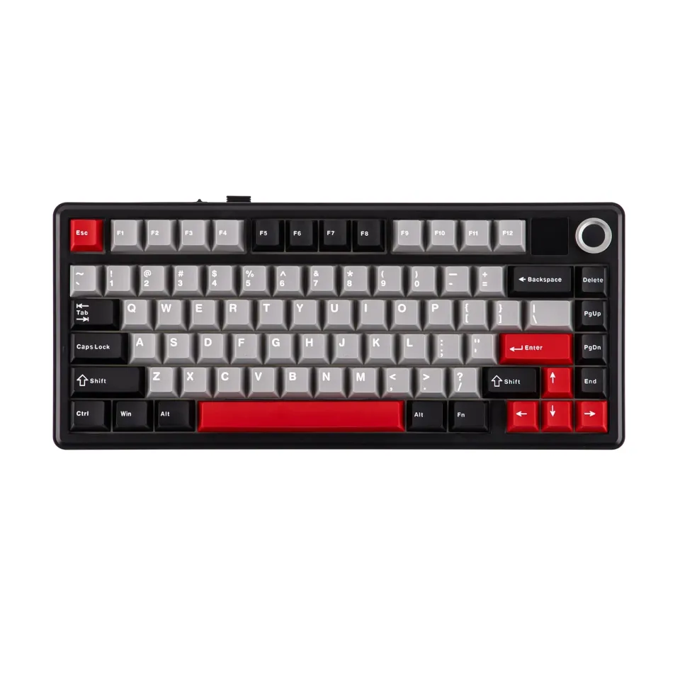 Aula Wireless Gaming Mechanical Keyboard F75 MAX - Reaper Switch [Linear] (English US), Black, Red, foto 3
