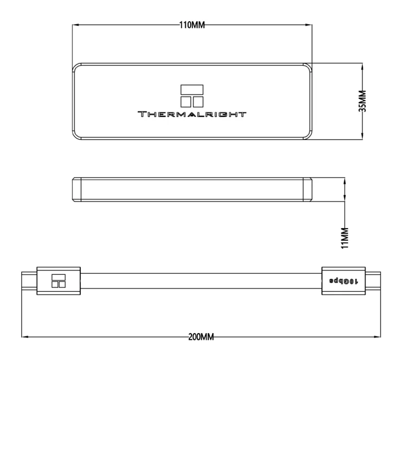 Thermalright Storage - Case - M.2 NVMe M-key 20 Gbps - HR-EB101, foto 2