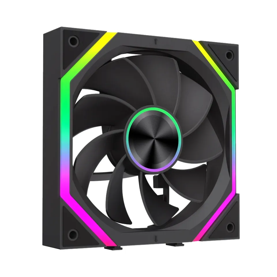 Gamemax Fan Pack 3-in-1 3x120mm - FN12A-N2 WL-R - Reverse, Daisy-Chain, A-RGB, foto 6