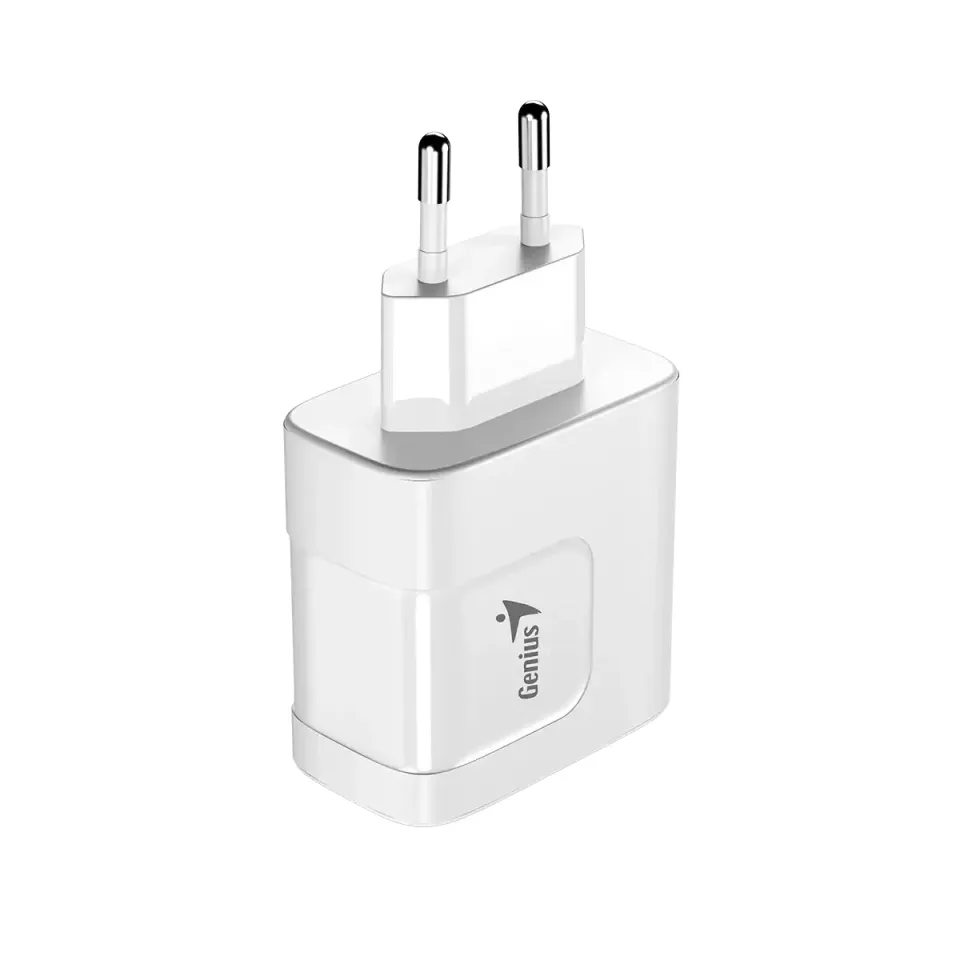 Genius Charger Wall GaN - USB Type-C/A 65W White - PD-65AC, photo 3