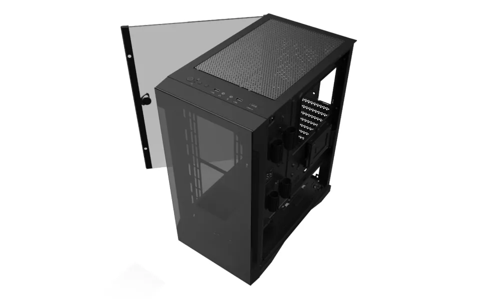 Gamdias Case ATX - TALOS E2 Elite - aRGB, Tempered Glass, foto 3