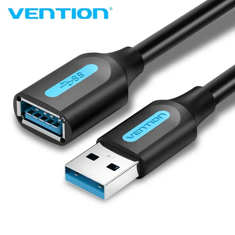 Vention USB 3.0 Extension AM / AF - 0.5M Black - CBHBD