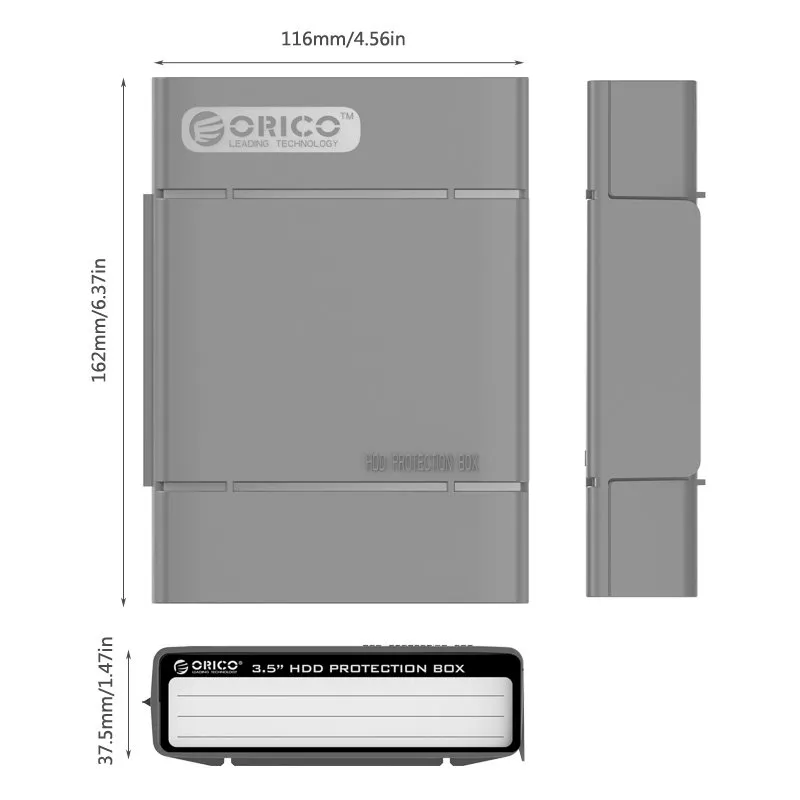 Orico Hard Disk Protection Box 3.5" - PHP35-V1-GY, photo 5