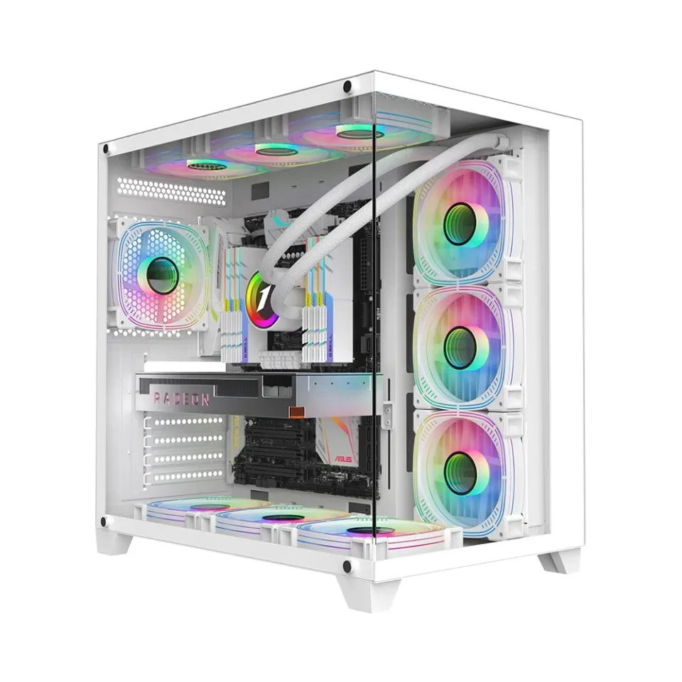 1stPlayer Case ATX - MEGAVIEW MV8 White