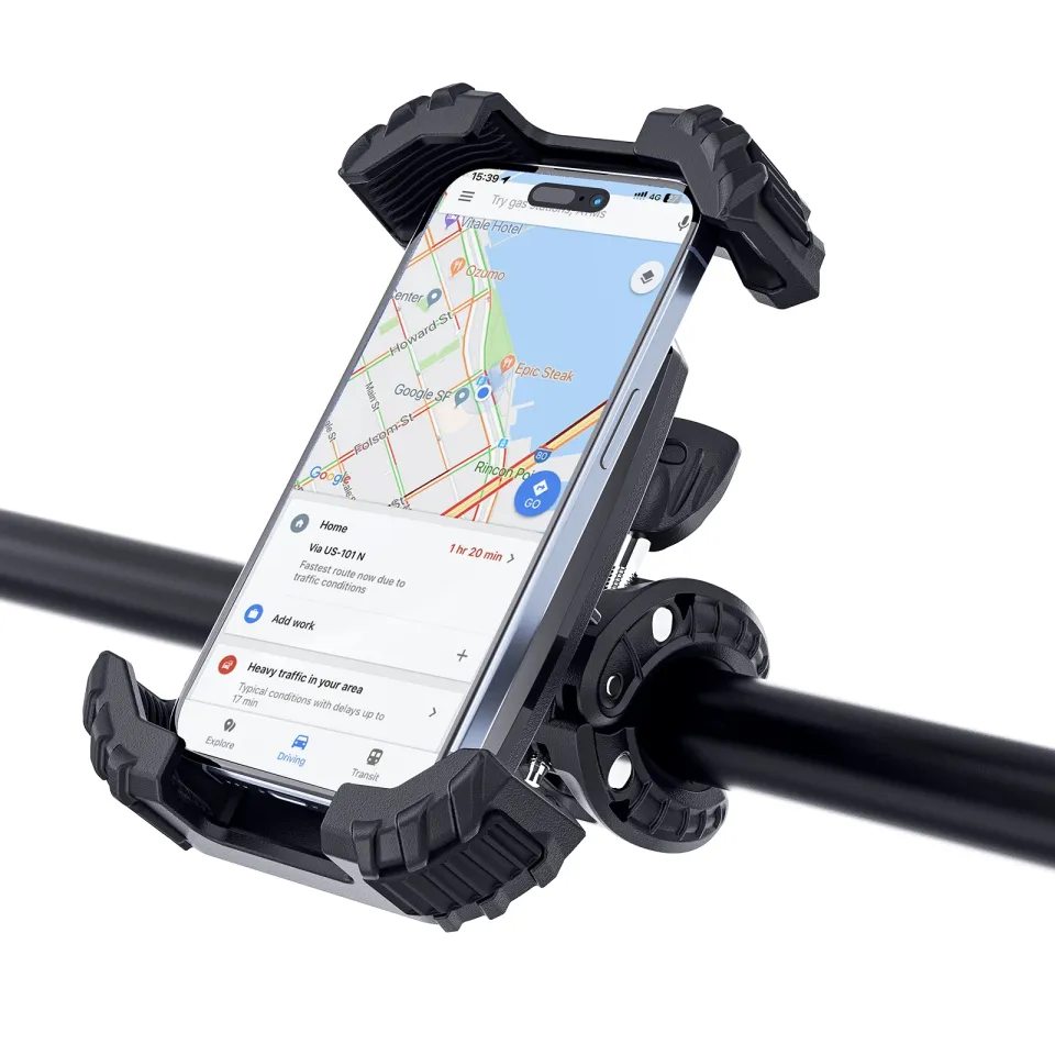 Acefast Bicycle phone holder - Anti-skid, Shock-Absorbing - D23 - Black, foto 5